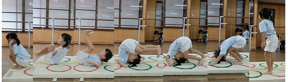 坂道なし！後転成功年長Cちゃん、ぐんぐん成長中！