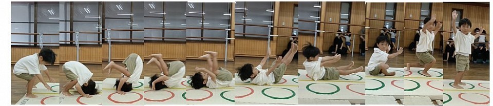 年少A君、100点満点の前回り？！ちょっとカメラ目線早すぎですよ！！テストが楽しみですね♪