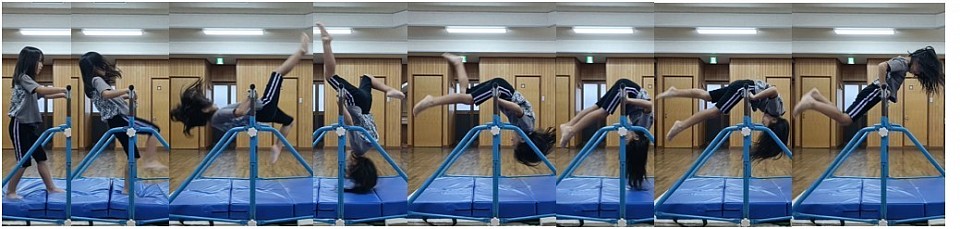 さかあがり合格紹介最後の１人、１年生Hちゃん、Hちゃんも数カ月で多くをマスターしてくれました！当教室の子供達、優秀で助かります！^^; 　※写真は１回なんですがテストでは２回連続の逆上がりに合格しているHちゃんです！