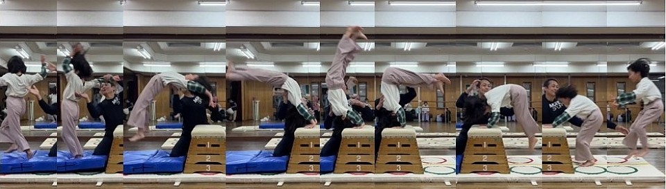 ヘッド転回２人目！じっくりコツコツな３年生Mちゃん、テスト楽しみです！！