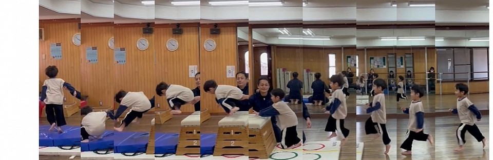 現年少男の子、すごいポイントがありまして、次に紹介します！またまた保護者様から動画をいただきました。ありがとうございます！