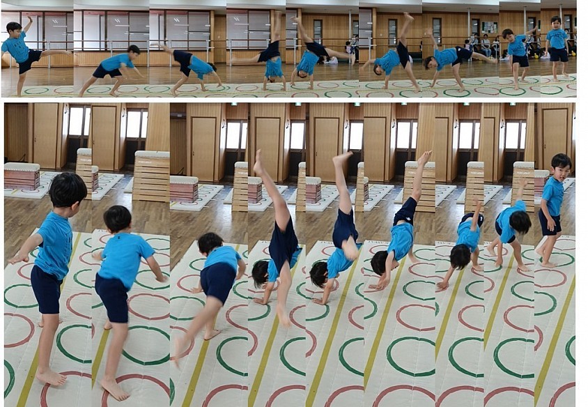 新年長S君の側転！大！！