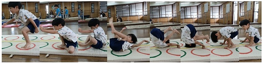 年長H君の前転、コメントは下に